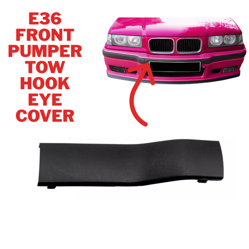 Front bumper tow hook - hook, cover