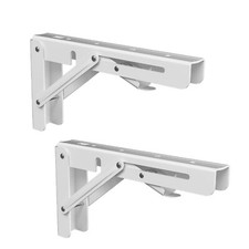 Folding Shelf Brackets, 2 Pcs Heavy Duty Foldable Shelf Brackets Metal