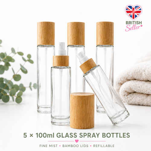 100ml glass spray bottles - x,