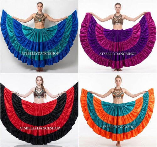 Satin yard skirt tiered - 4,
