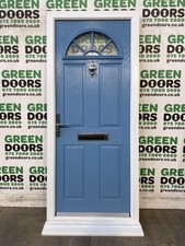 BLUE COMPOSITE FRONT DOOR