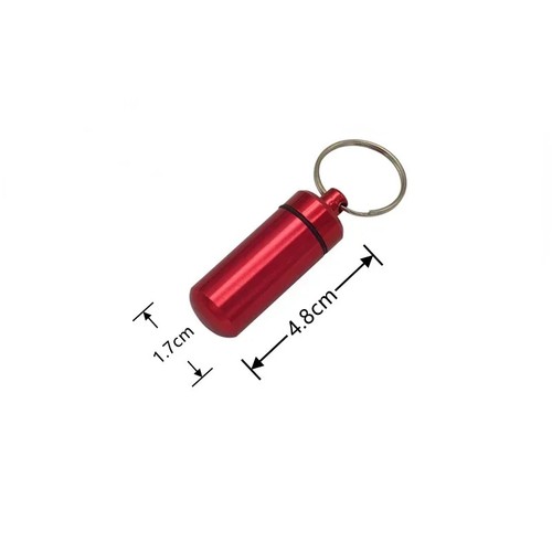 Keychain pill holder organizer - pill,