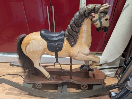 Antique rocking horse child - rocking,