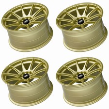 XXR 527 18" x 8.75 ET20 5x100 5x114.3 GOLD MASSIVE WIDE RIMS ALLOYS WHEELS Z1668