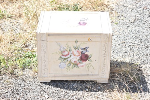 Vintage floral wooden blanket - floral,