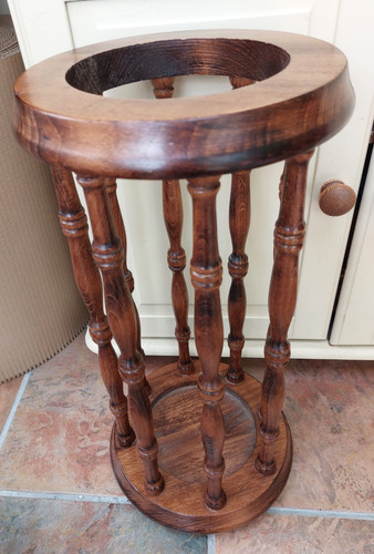 Vintage french round wooden - vintage,
