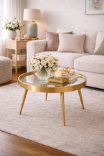 Coffee Table Mirrored Gold