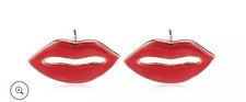 Butler And Wilson Lip Earrings