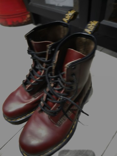 Doc martens red burgundy boots - doc,