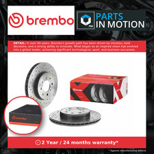 2x Brake Discs Pair Vented