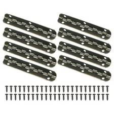 8-Pack Door Hinges 2 5/9in (65mm) Folding Butt 90°Mini Hinges [Copper Tone]
