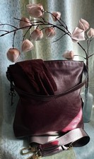 FOSSIL burgundy soft leather