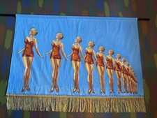 1920s Style Prop Theatre Curtain Segment Hand Painted