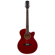 Red Electro Acoustic Guitar