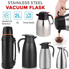2L/2.5/3L STAINLESS STEEL AIRPOT HOT TEA COFFEE DRINKS VACUUM FLASK JUG PUMP NEW