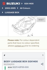 SUZUKI GSX1400K2-7FE LUGGAGE