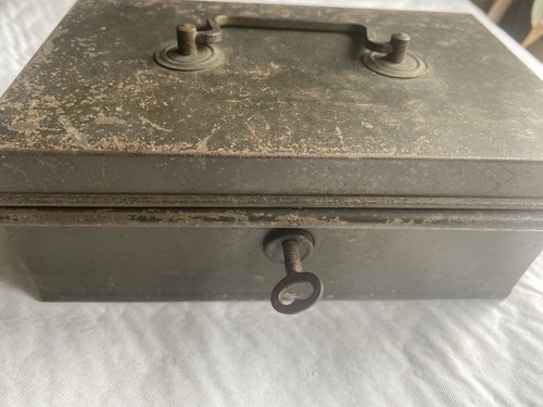 Vintage cash box with - with, dark