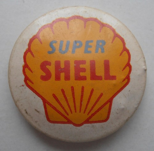 Vintage super shell - badge,