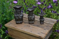 Set of 3 Vintage Brass Toby