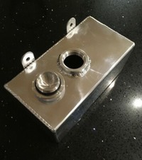 2L Polished Aluminium Alloy Water Tank Washer Fluid Bottle Screen - UK SELLER!