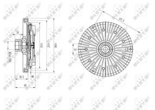 For NRF 49640 CLUTCH, FAN