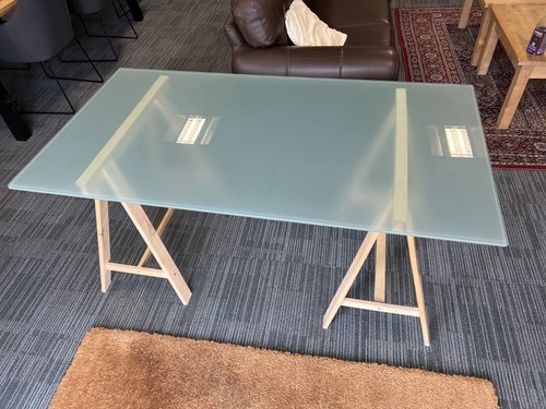 Ikea glass desk glasholm - ikea,