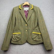 JOULES Tweed Jacket UK 14 Toad