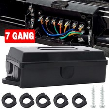 7-Way Trailer Wire Connector Junction Box 7 Pole Cable Connection Wiring Box Kit