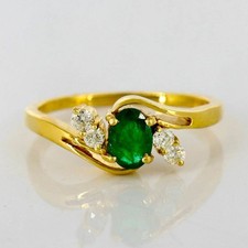 Natural Emerald and Diamonds