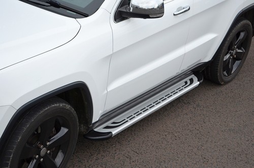 Aluminium side steps running - side,