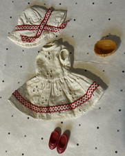 💙 Sindy Sister Patch ‘Easter Parade’ Outfit, 1968 Ref 9P12, Part Rare Basket!