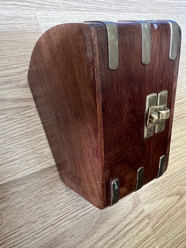 Wooden fan shaped - sextant, box