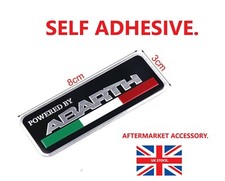 ABARTH POWERED BY METAL BADGE