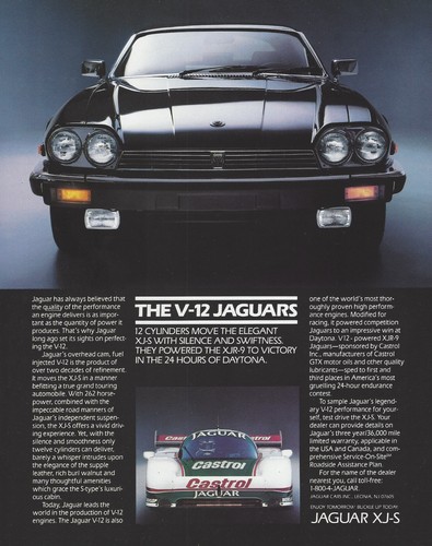 1988 jaguar 12 castrol - 1988, xj-s