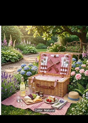 Luxury wicker picnic basket - luxury,