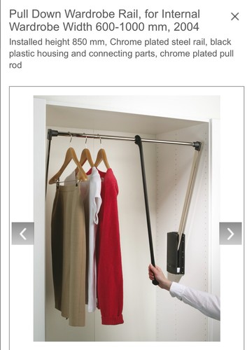 New hafele pull down wardrobe - new,