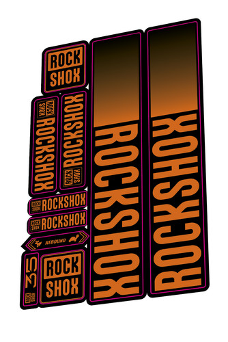 Rockshox fork decal kit - fork,