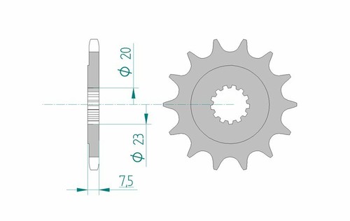 Afam standard steel pinion - afam,