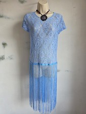 Fabulous Blue Lace Flapper