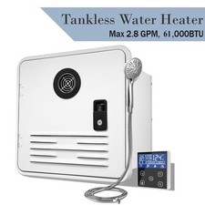 RV Tankless Water Heater 12V On Demand Hot Water Heater with Remote Control UK