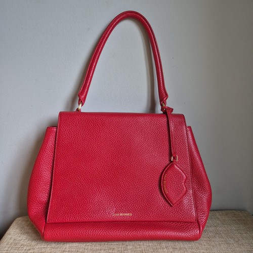 Lulu guinness red leather bag - lulu,