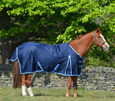 Waterproof 600d Mediumweight Turnout Rug Navy 200g Fill - Combo or Std All Sizes