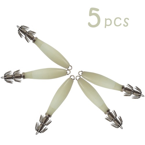5pcs glow night fishing - 3.75",