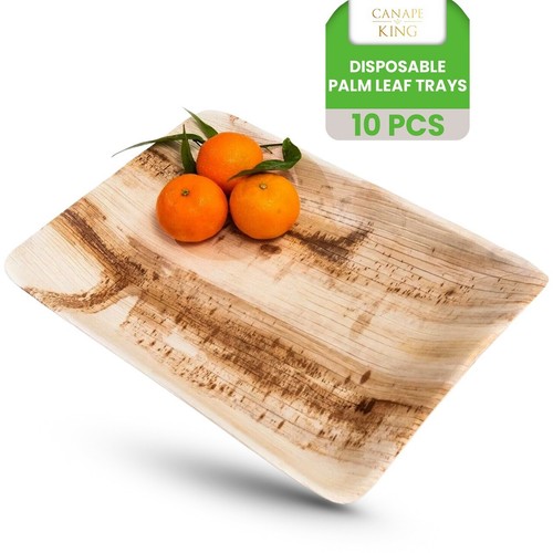 Pcs palm leaf trays natural - pcs,