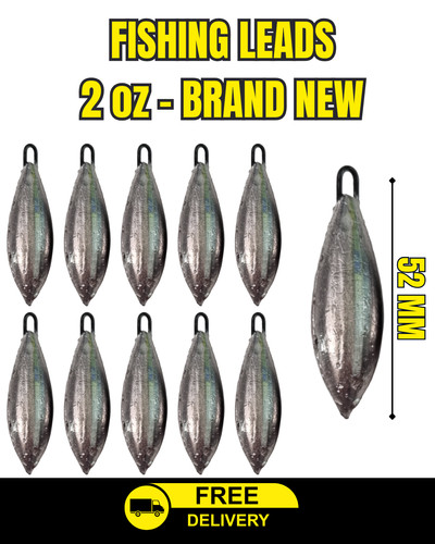 2oz fishing lead weights - fishing,