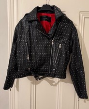 Zara Black Studded Biker