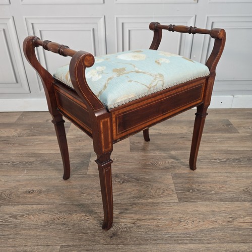 Antique edwardian piano stool - antique,