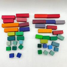 Bauspiel Wooden Grid Blocks