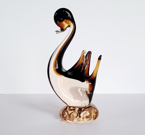 Murano art glass swan - murano,