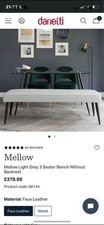 Danetti Mellow Dining Bench